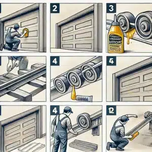 how to lube garage door